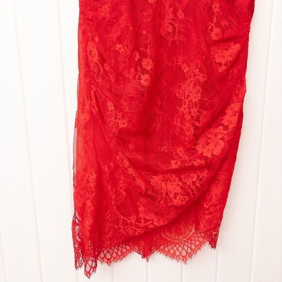 RÊVE RICHE Ema Dress Red Strapless Corset Mini - Picture 4 of 9